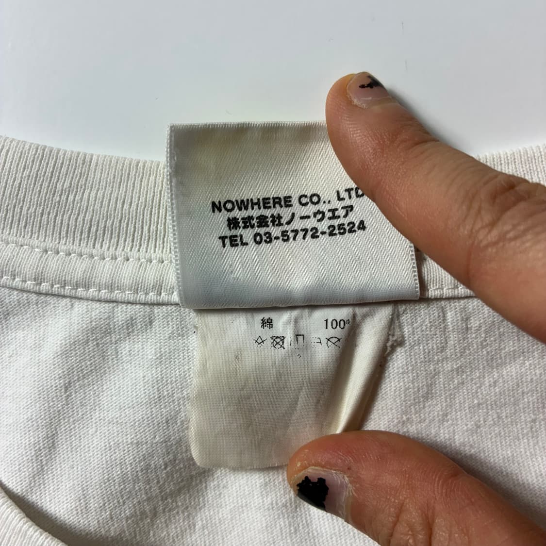 Bape  베이프 코튼 카모 컬리지 화이트 반팔 티셔츠  상품이미지6