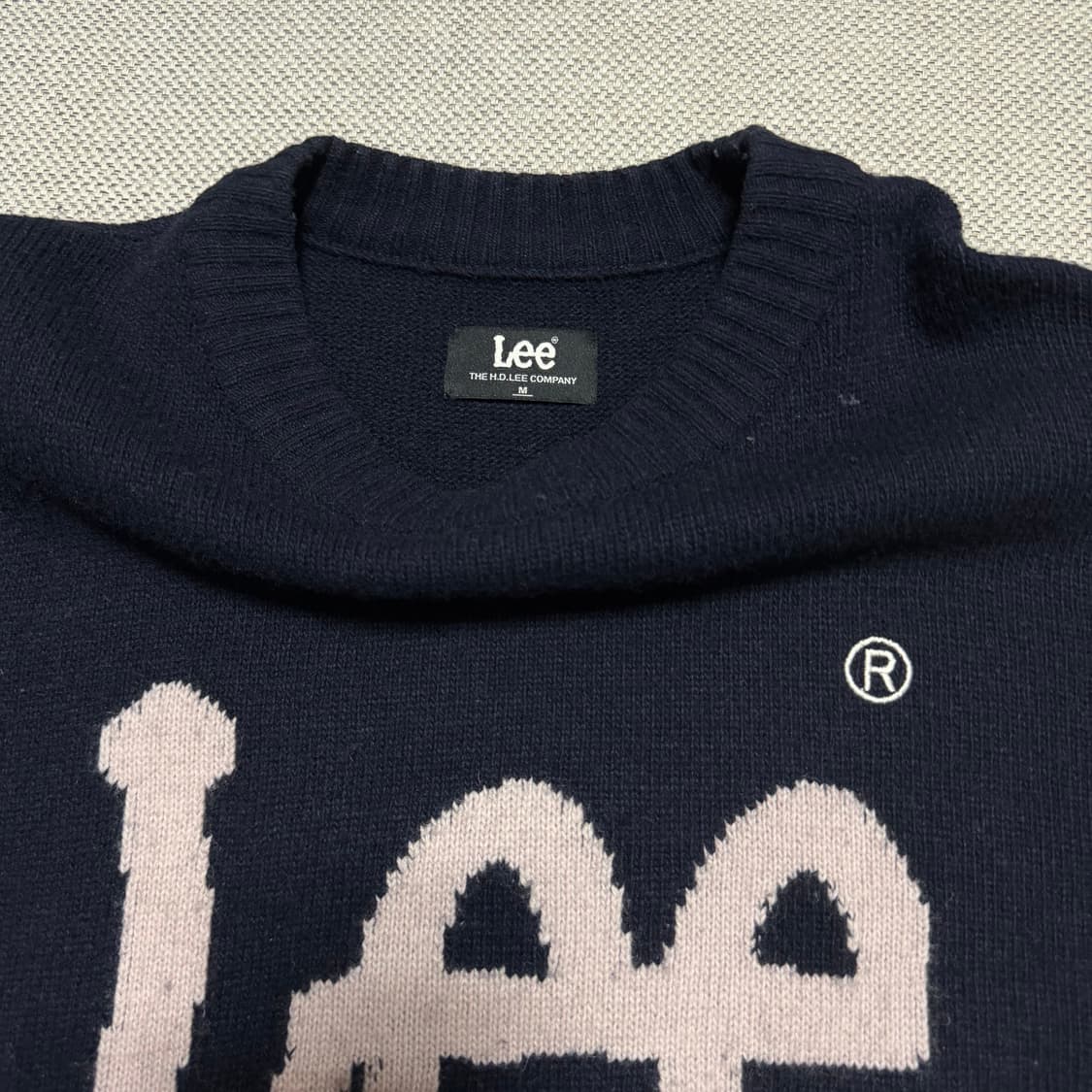 Lee 리 빅로고 니트 상품이미지2