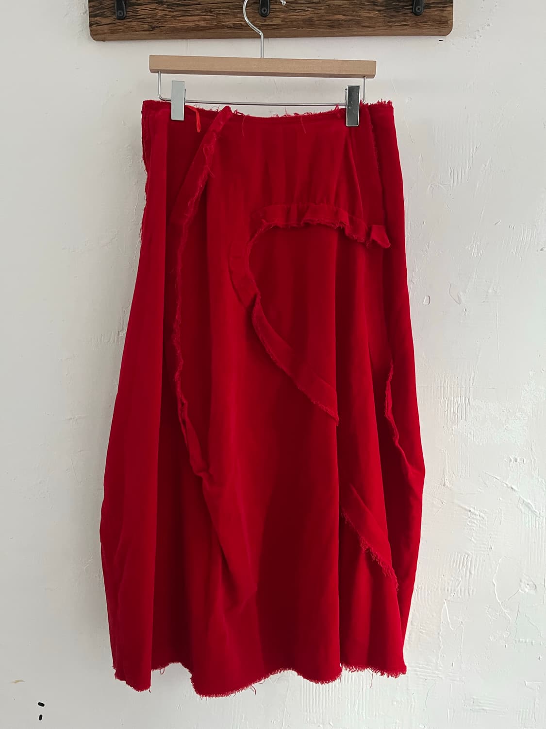 Comme des Garcons 꼼데가르송 레드 러플 스커트 상품이미지4