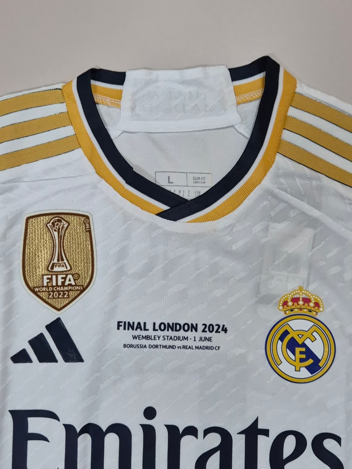 23-24시즌 레알 홈킷 벨링엄 긴팔유니폼 L 챔스결승패치 상품이미지3