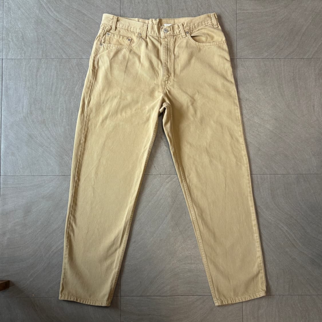 02년도 미국 생산 리바이스 550데님 베이지 팬츠 상품이미지1