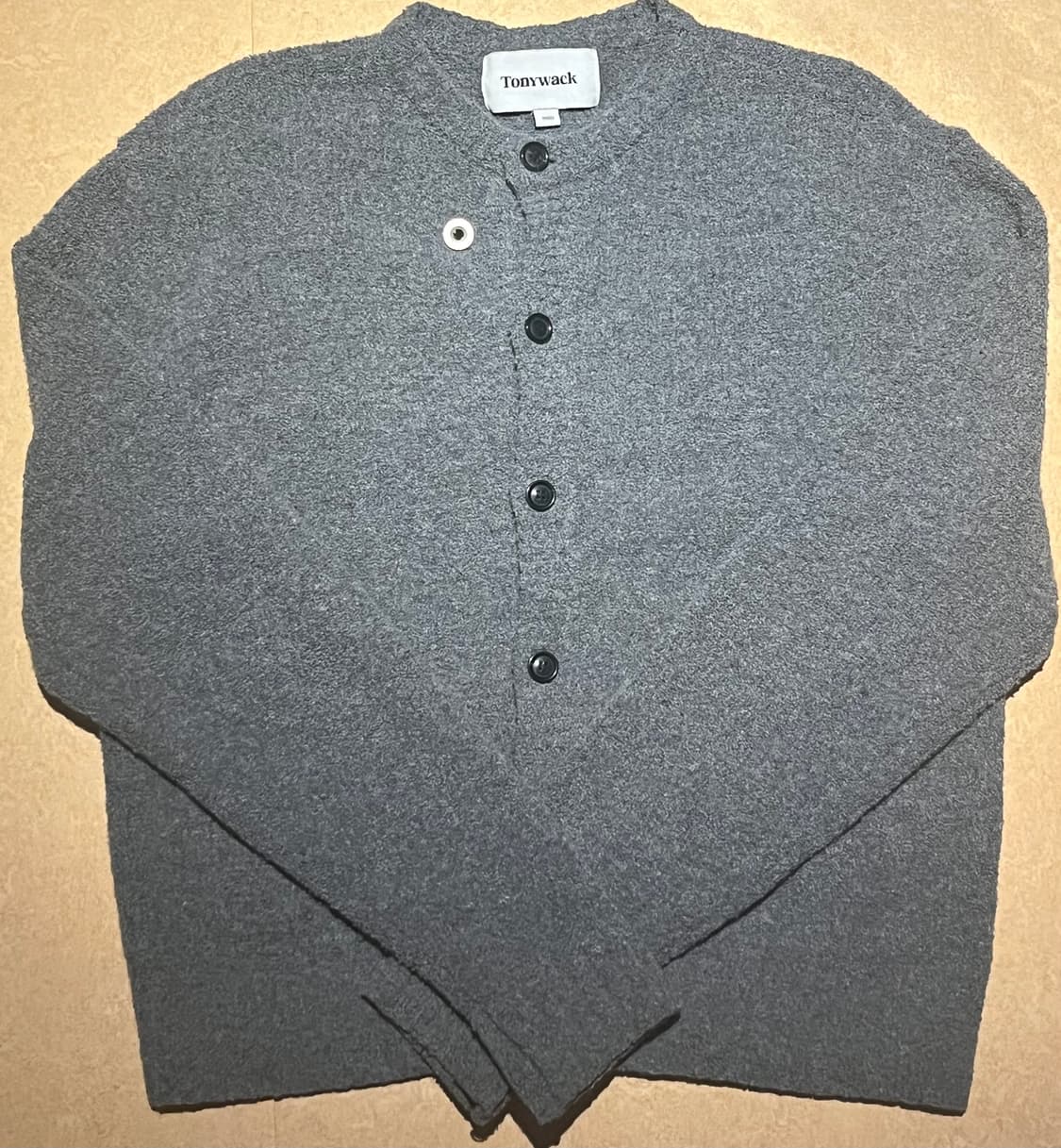 (L) 토니웩 알파카 가디건 멜란지 그레이 TONYWACK 상품이미지3