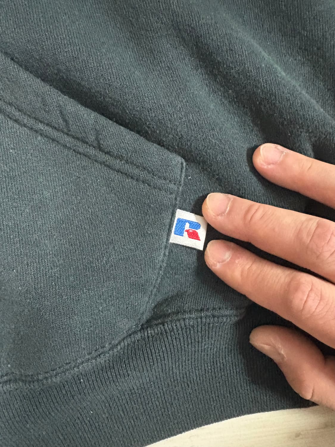 러셀 Russell 90s 후드집업 블랙 XXL 상품이미지5