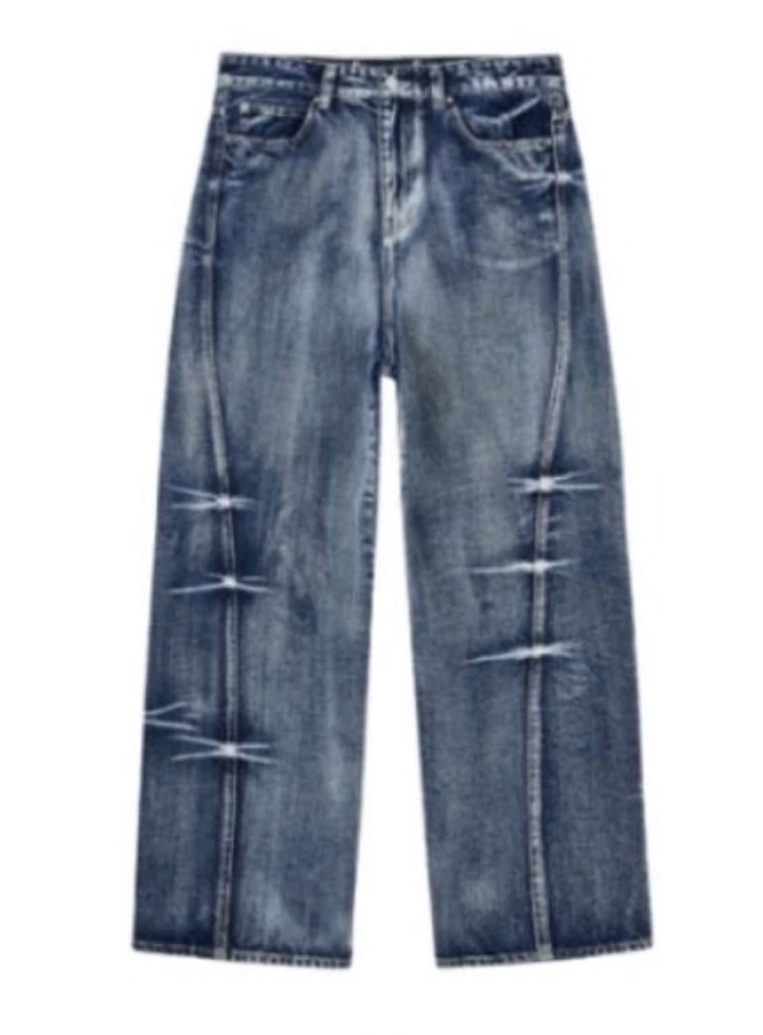 [메종미네드] PINCH WIND DENIM PANTS BLUE 상품이미지2