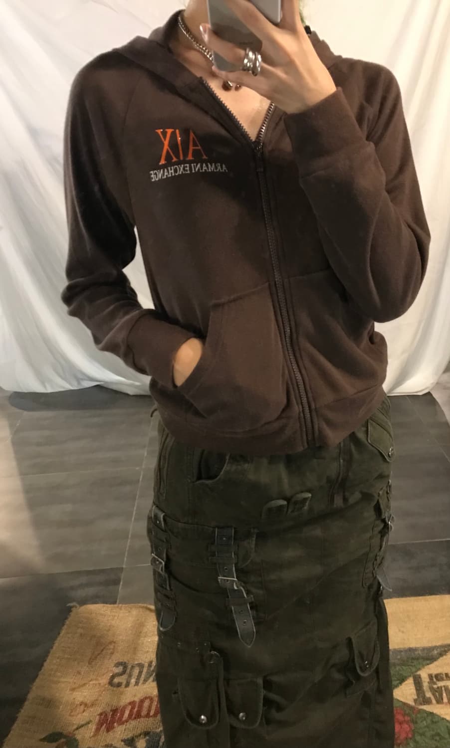 Armani Exchange cropped hooded 상품이미지2