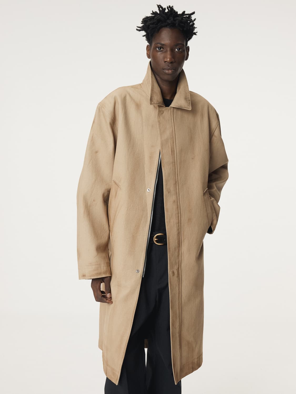 렉토 25FW 빈티지 이펙트 코튼 코트 데저트 상품이미지8