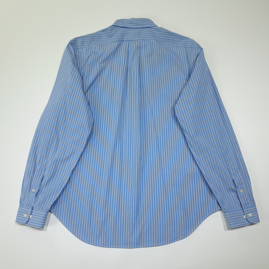 CL614 L 폴로 00s 코튼 뱅커스트라이프 블루 셔츠 남방 상품이미지6
