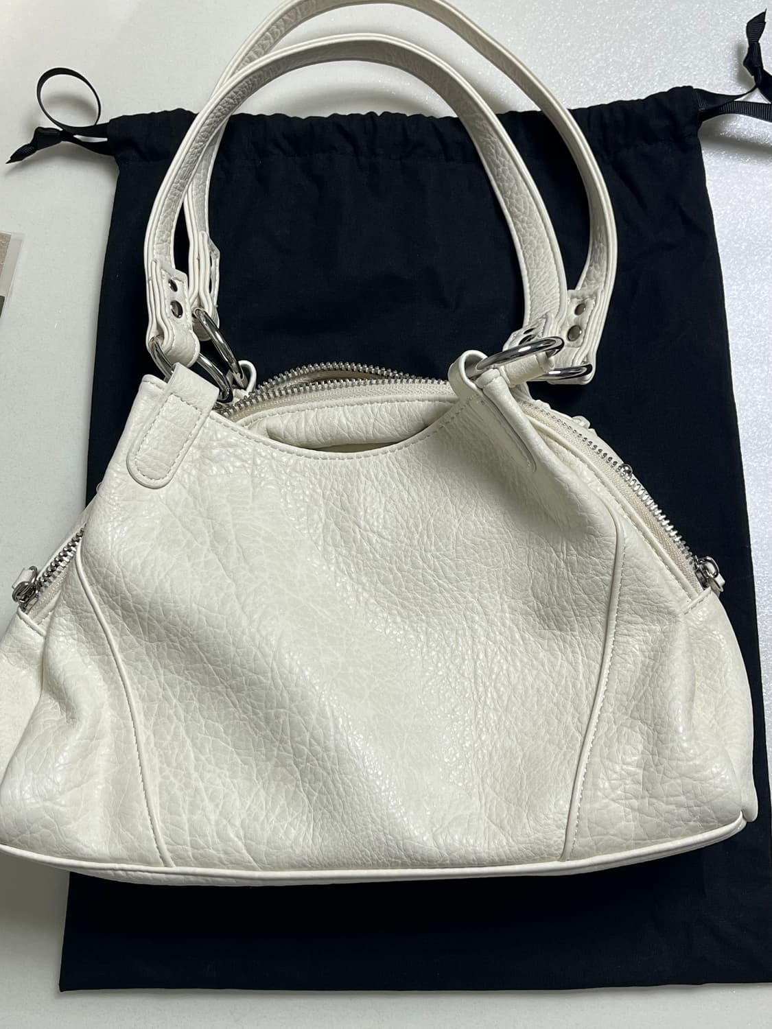 애즈온 보니타 미니백 화이트 판매합니다! 상품이미지3