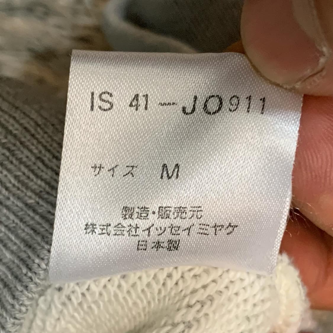 80’s I.s. Is 이세이미야케 빅로고 후드 집업 상품이미지9