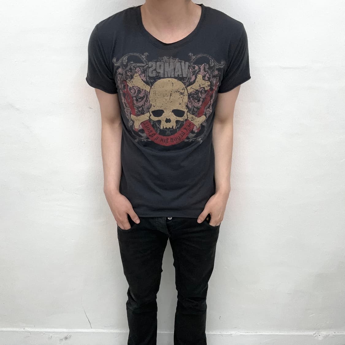 Vamps skull print short sleeve 상품이미지1