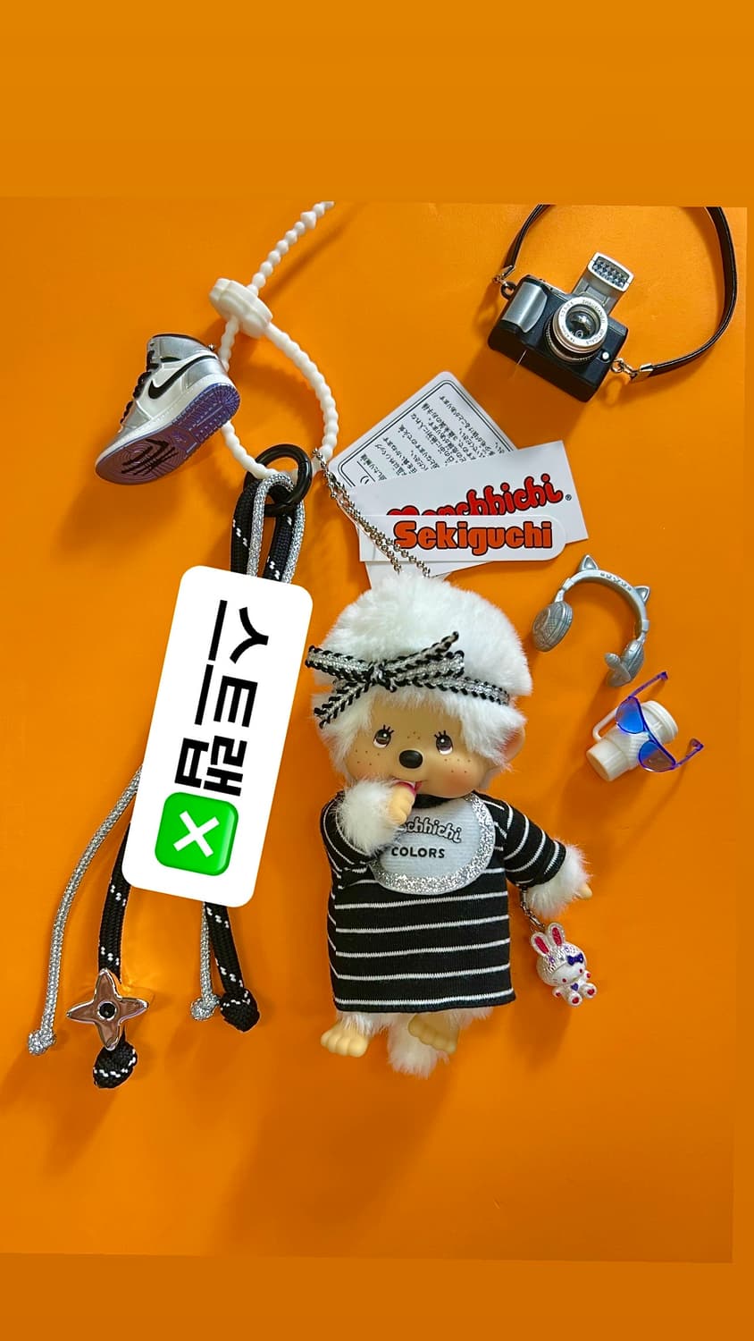 👚커스텀 ✂️🦧(스트랩❎)몬치치 오리지널 기본 미니 키링ss사이즈 상품이미지1