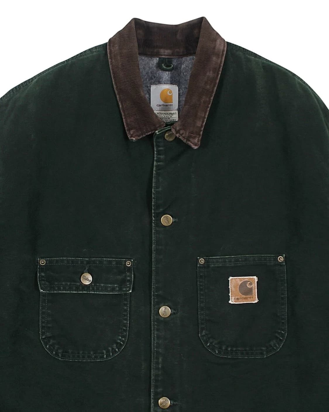 2004 USA 칼하트 C02 SPC 초어 코트 자켓 그린 빈티지 미국제 상품이미지4