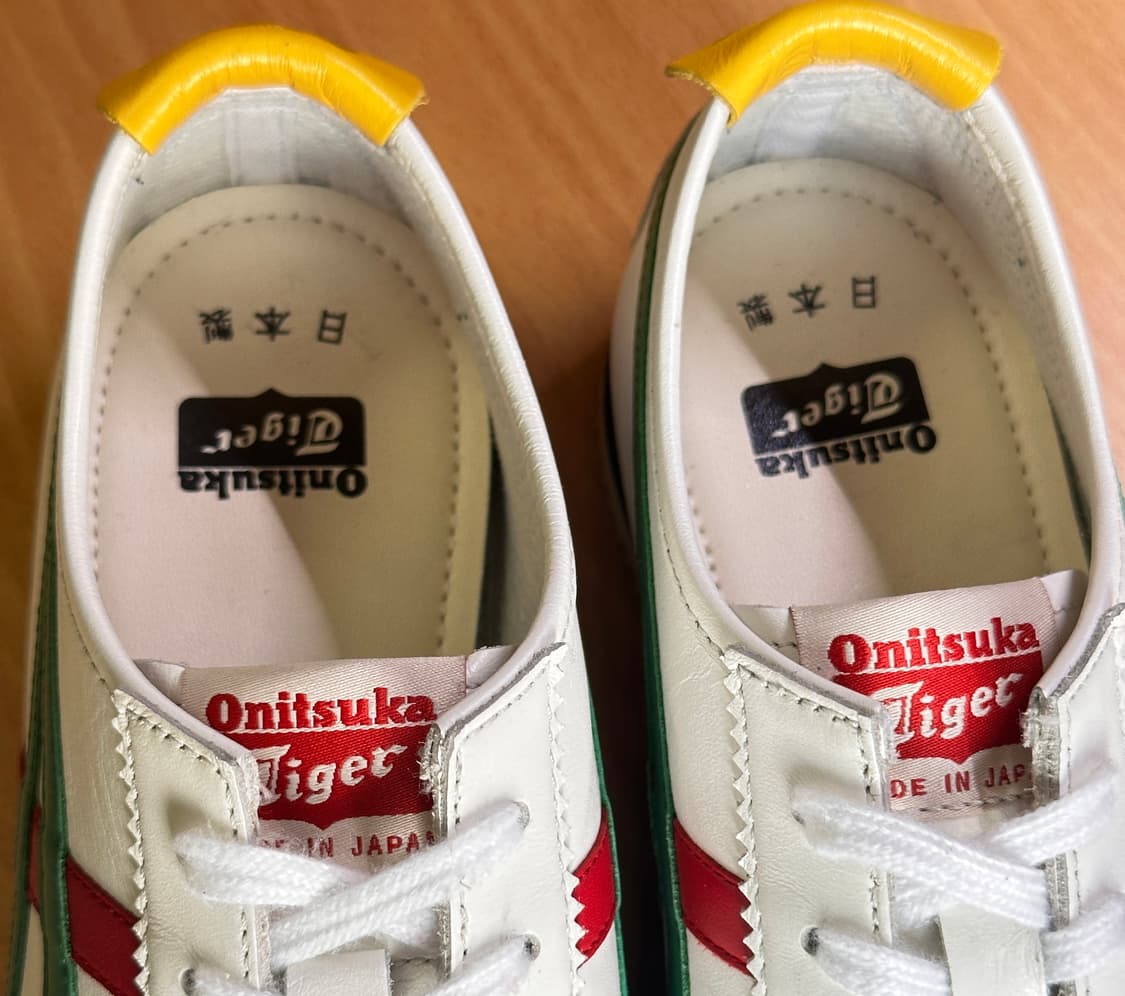 오니츠카티이거 림버업 NM 니폰 메이드 화이트/그린 상품이미지7