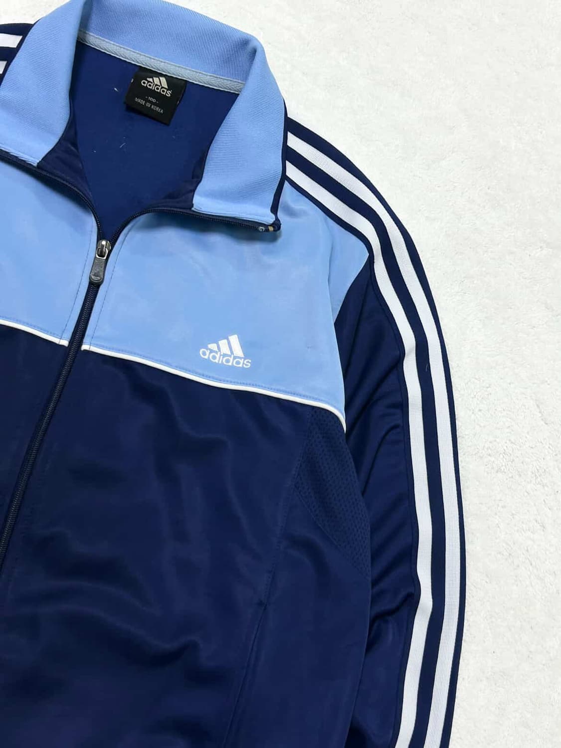 아디다스 빅로고 소라배색 져지 상품이미지7