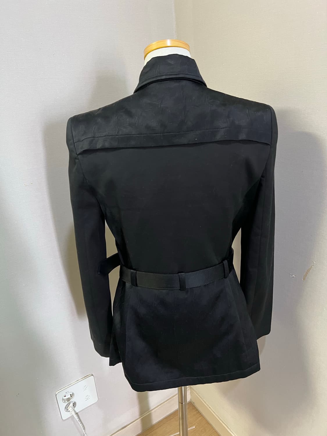 Versace 베르사체 블랙 트렌치 38 상품이미지3