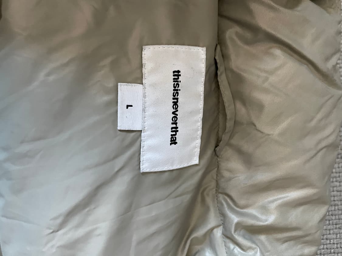 디스이즈네버댓 퍼텍스 다운 자켓 베이지 L 상품이미지3