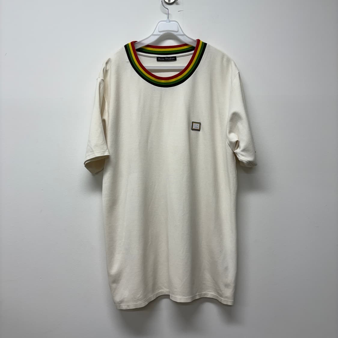 Acne Studios 레인보우 넥 반팔티 L 상품이미지4