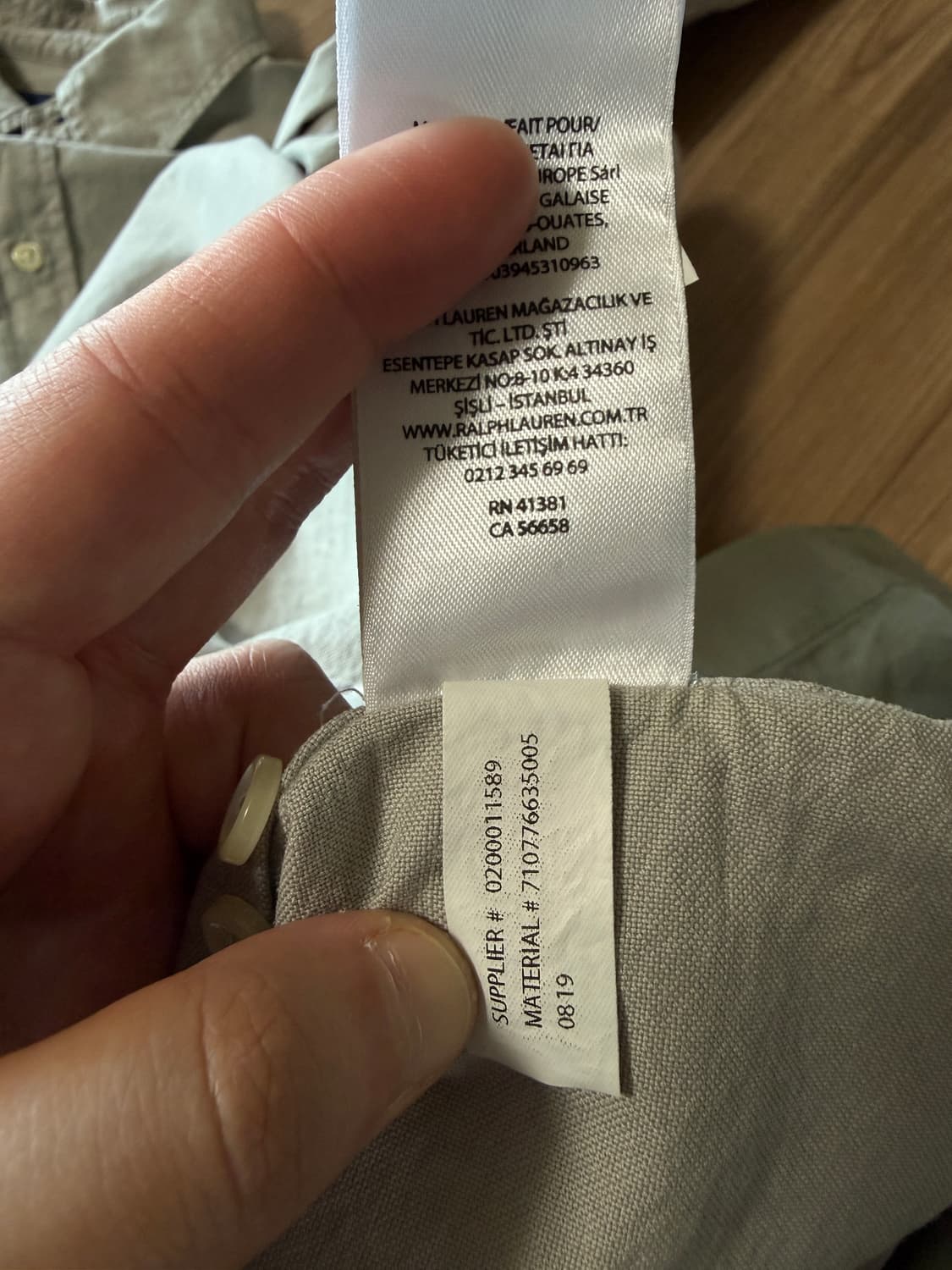 폴로 랄프로렌 클래식핏 옥스포드 셔츠 - 그레이 컬러 상품이미지4