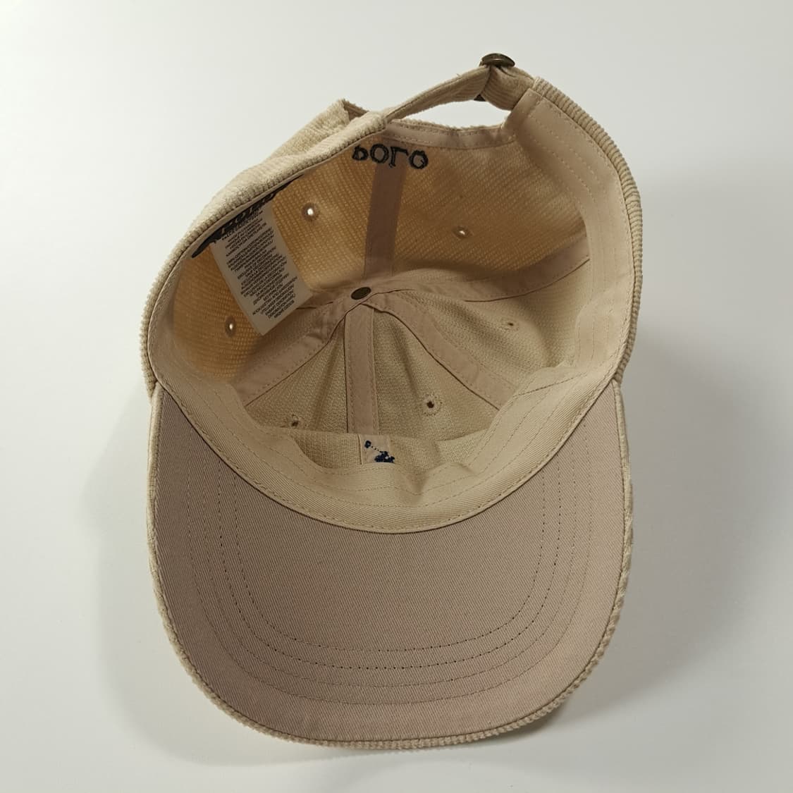 CK330 폴로 라이트베이지 코듀로이 볼캡 모자 상품이미지7