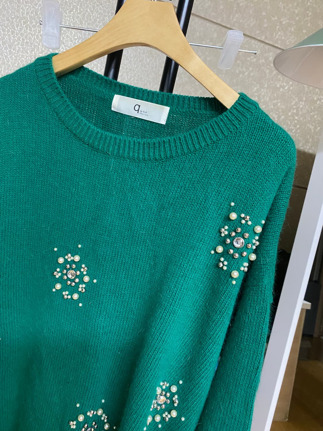 진주 비즈 니트 L 상품이미지3