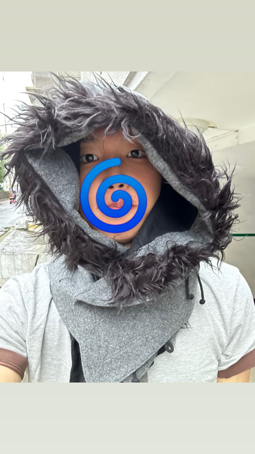 꼼데가르송 셔츠라인 후드 그레이 악세사리 comme des garcons 상품이미지2