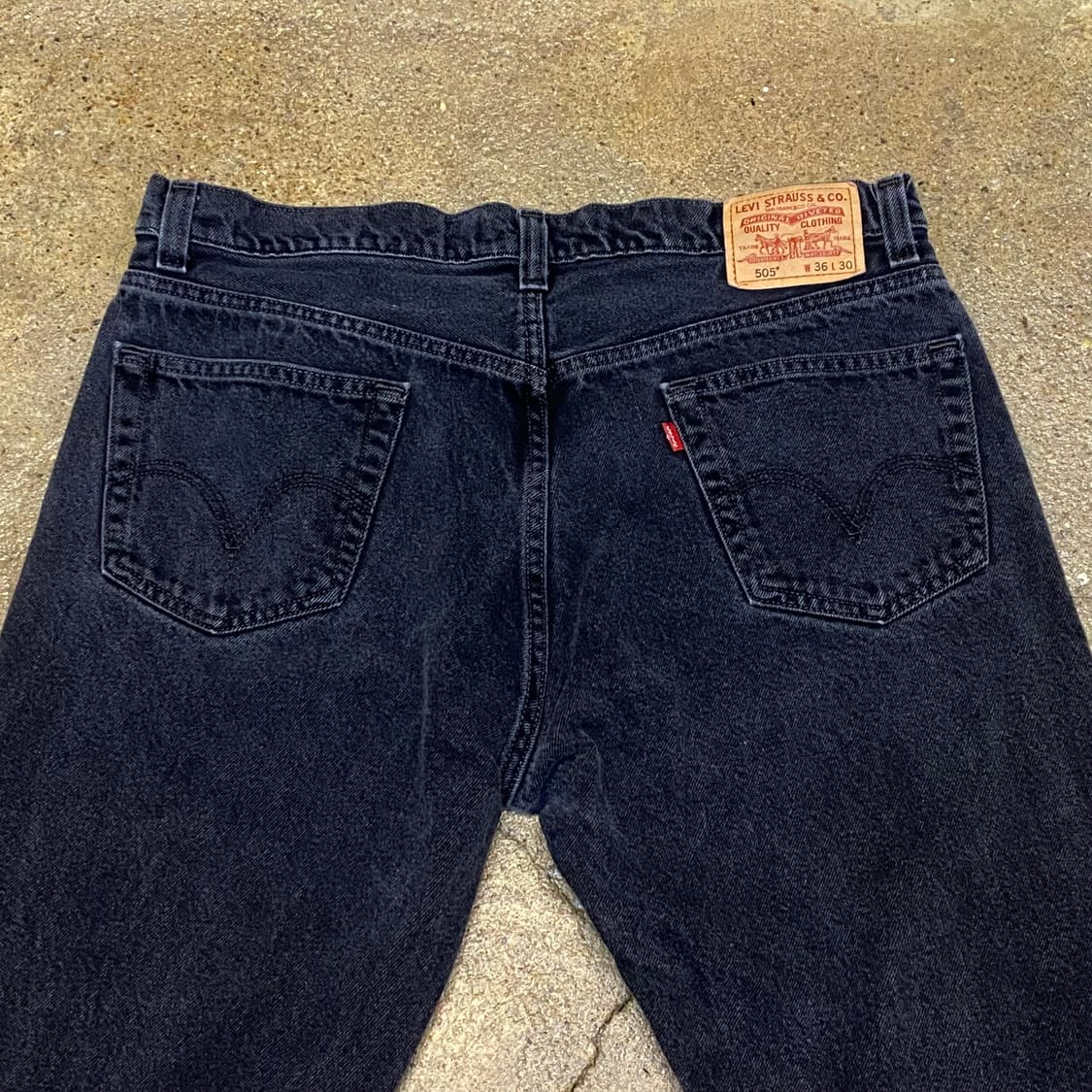 미국 빈티지 리바이스 505 블랙진 청바지 상품이미지6