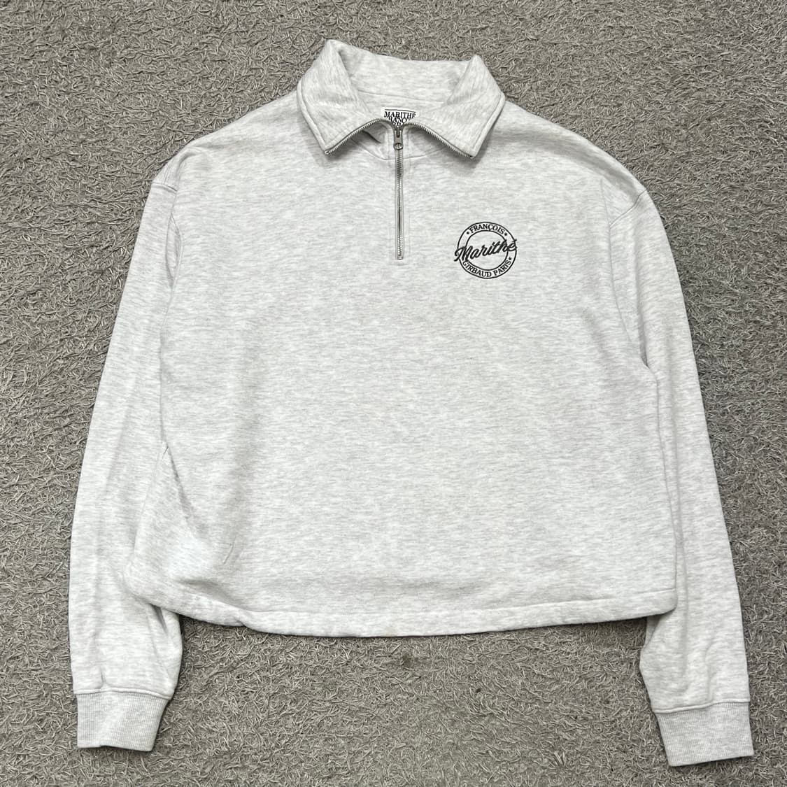 [우먼95] 마리떼프랑소와저버 반집업 맨투맨 상품이미지2