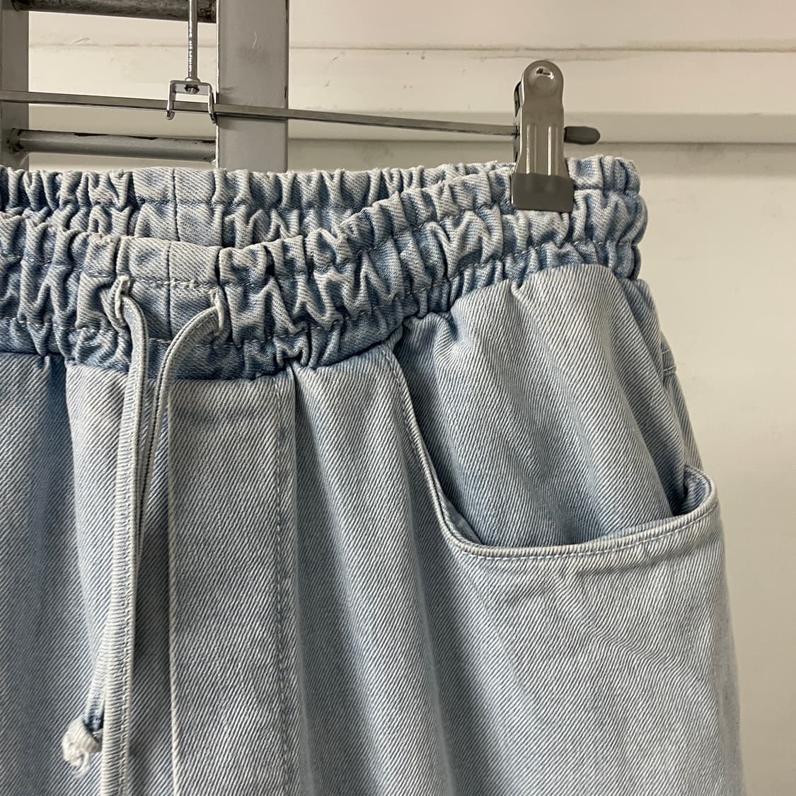 써네이 밴딩 데님 팬츠 L 상품이미지4