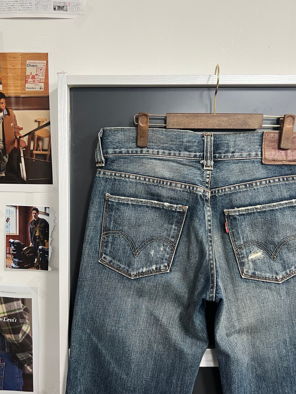 00s Levis 리바이스 521 와이드핏 데님 팬츠 상품이미지2
