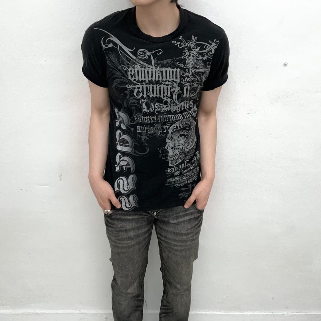 Guess punk printing short sleeve 상품이미지1