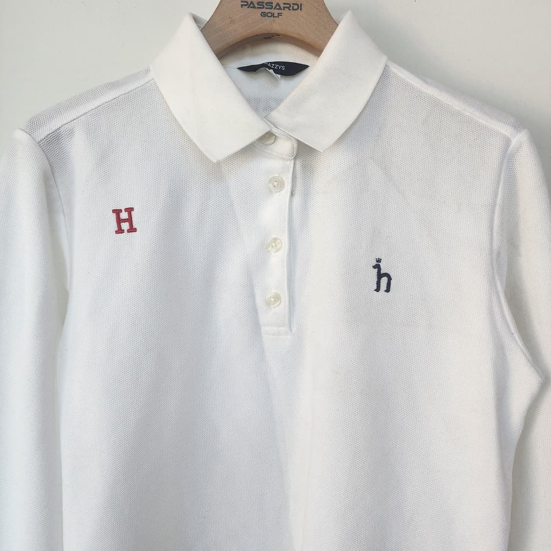 헤지스 화이트 긴팔 폴로티 상품이미지2