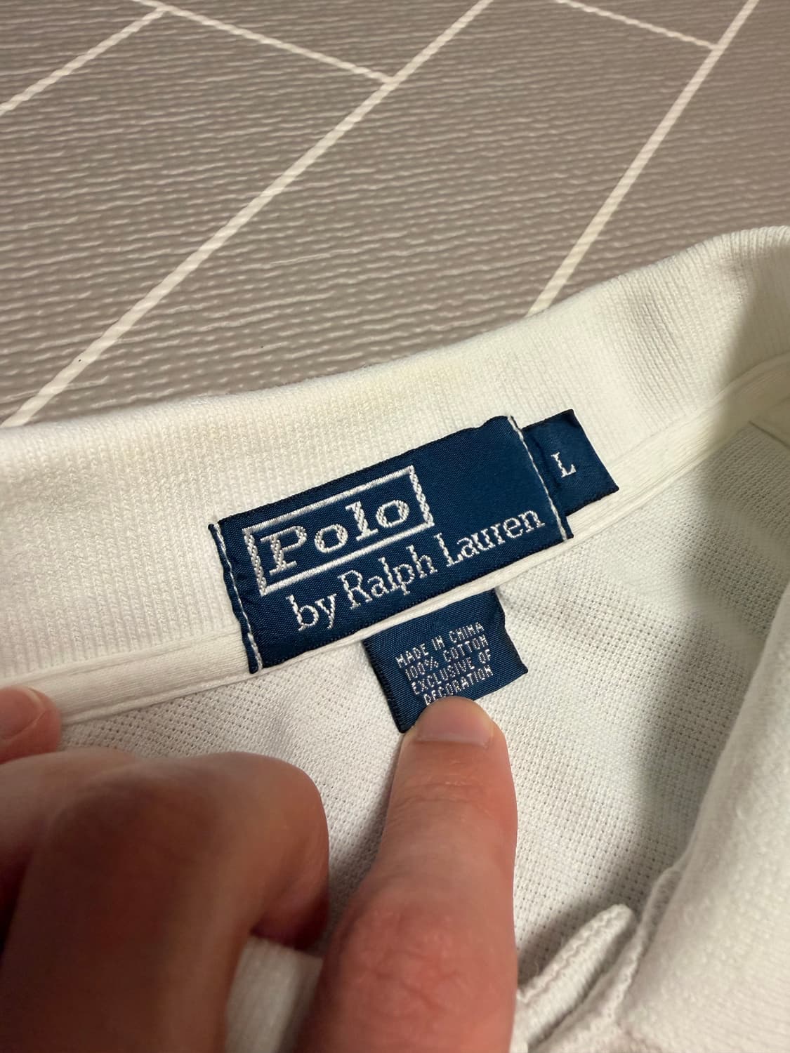 폴로 빅포니 반팔 럭비티 화이트 상품이미지5