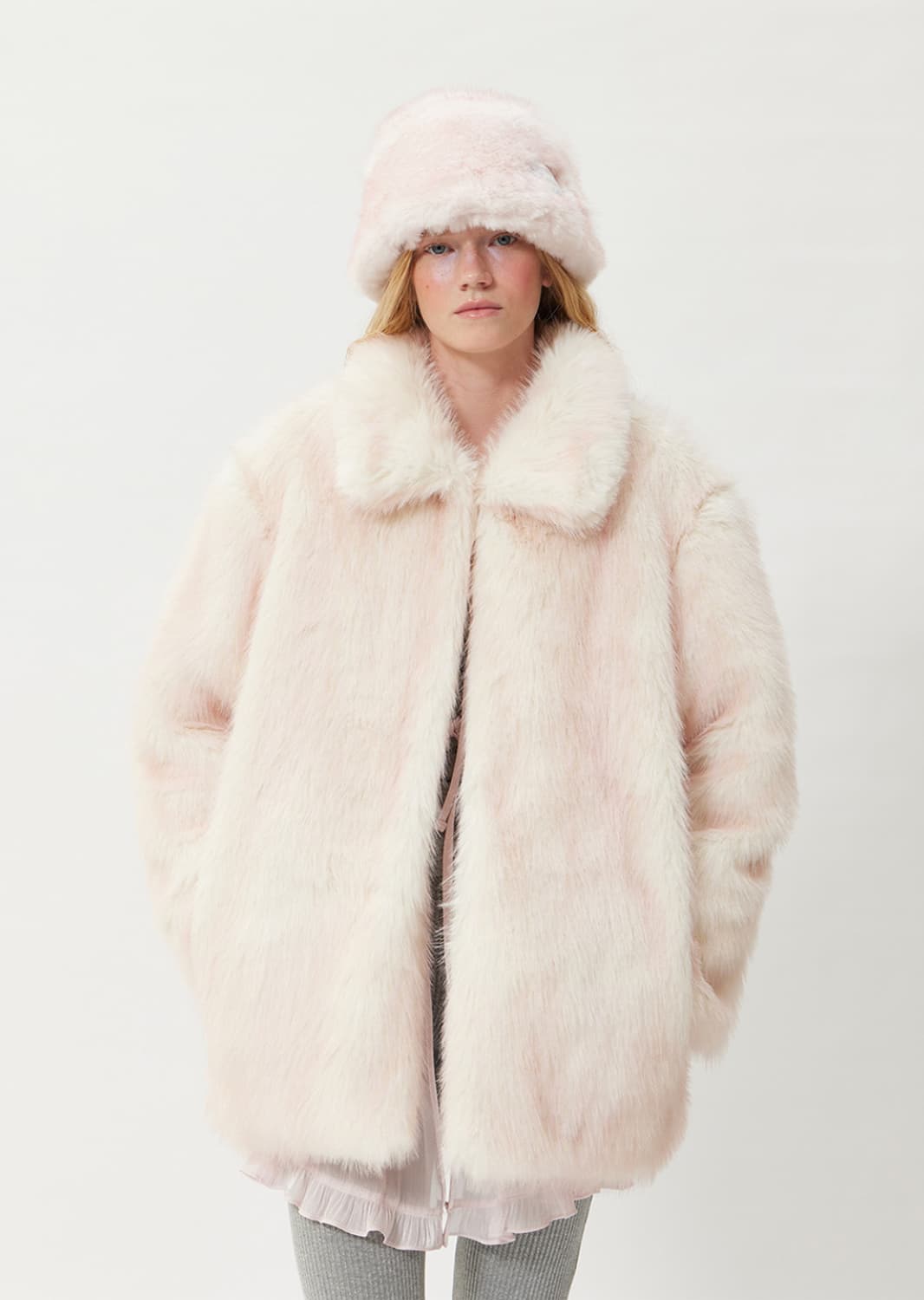 [새상품] 포그던 헤이즈 퍼자켓 핑크 상품이미지6