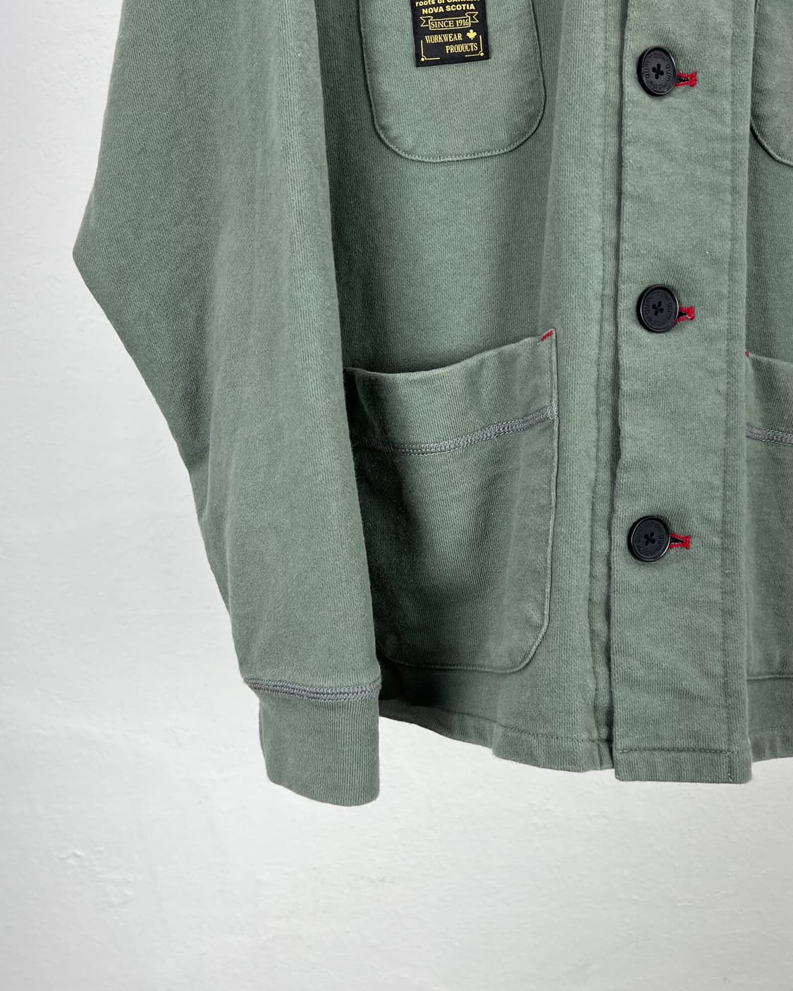짐 마스터 다이드 그린 미시건 커버올 코튼 셔츠 자켓 상품이미지4