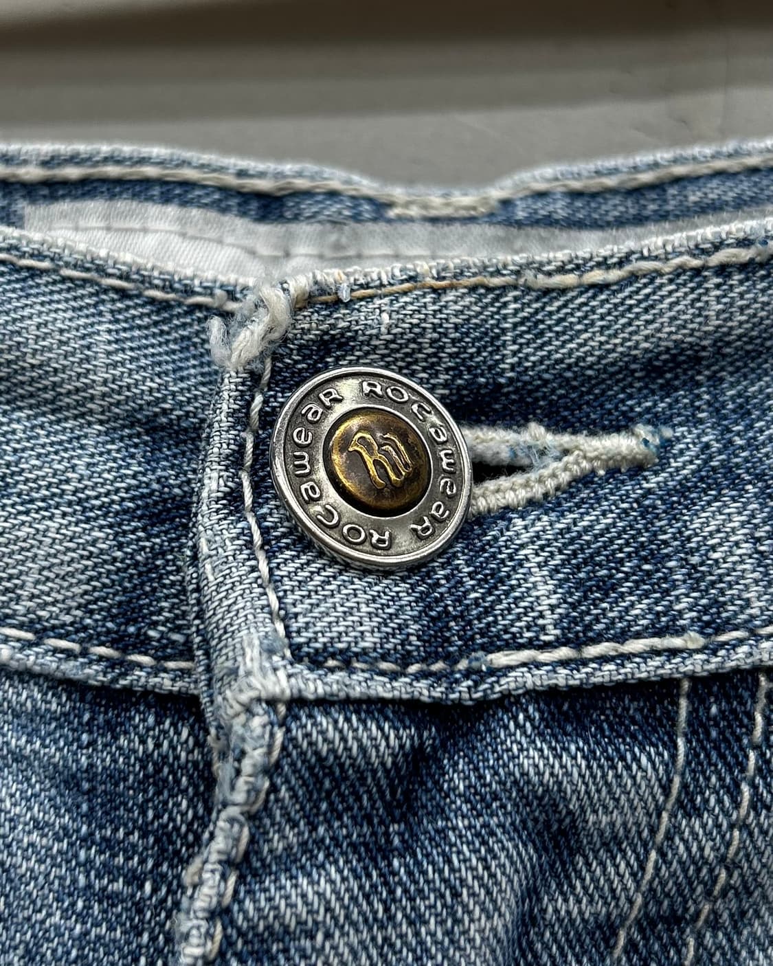 ROCAWEAR 로카웨어 백포켓 자수로고 데님 버뮤다 팬츠 상품이미지8