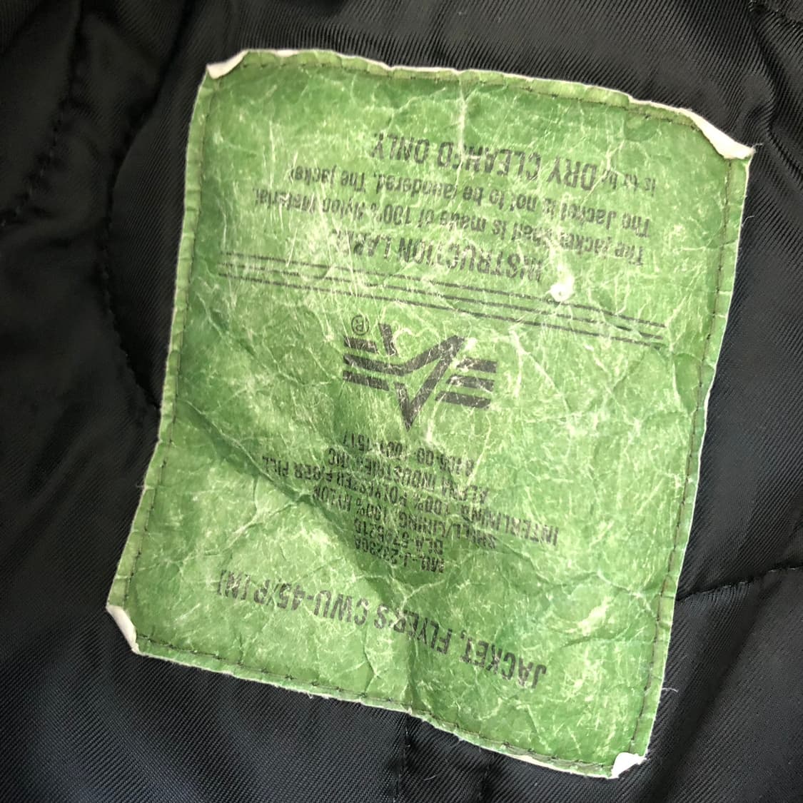 알파인더스트리 cwu-45p 항공점퍼 상품이미지7