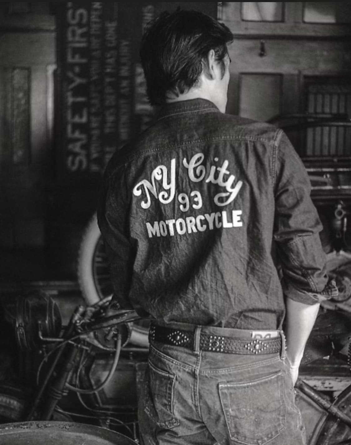 RRL 임브로이더 데님셔츠 M 새상품 상품이미지3