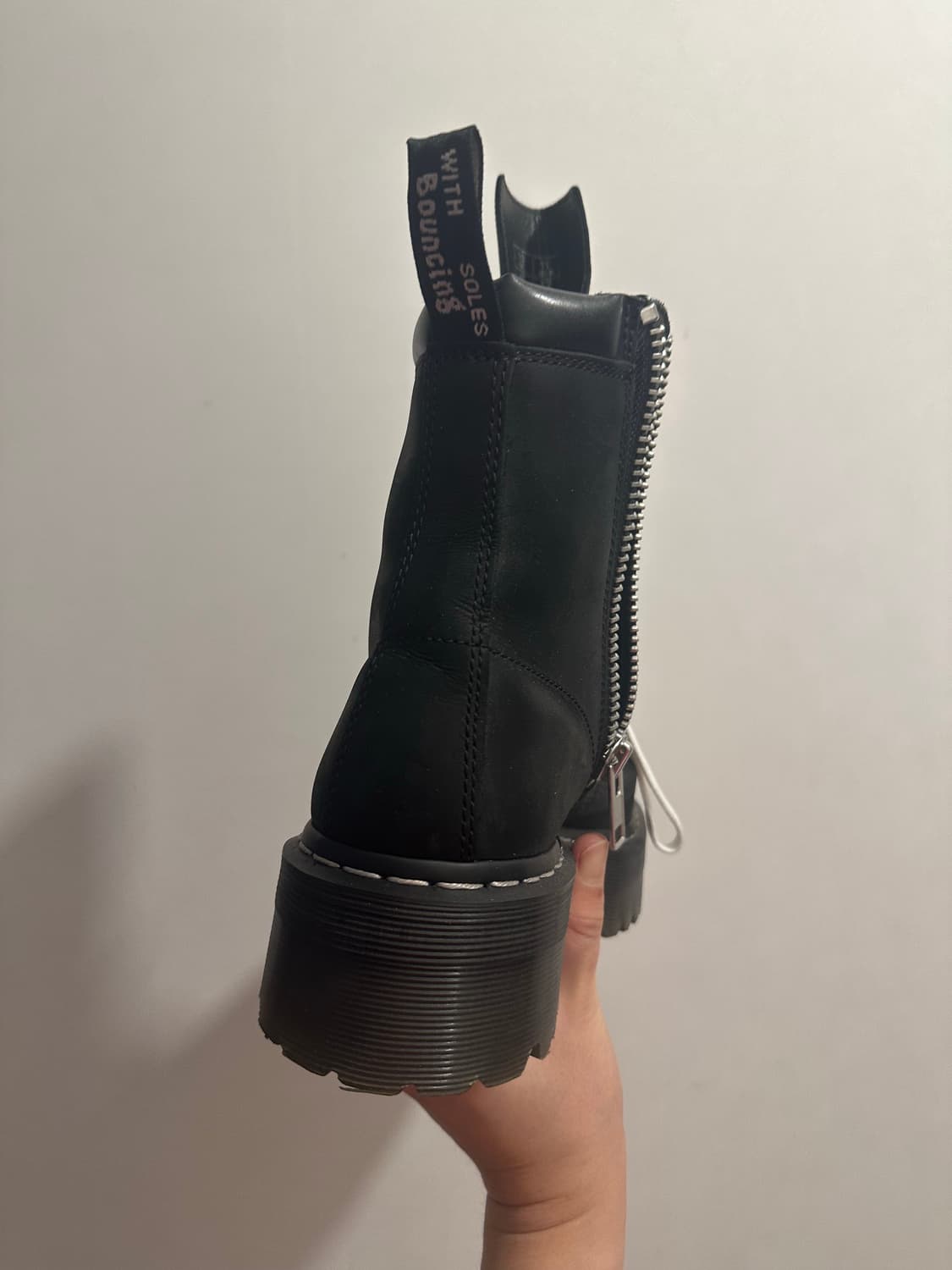 릭오웬스 닥터마틴 쿼드 솔 스틸 토 290 uk10 상품이미지8