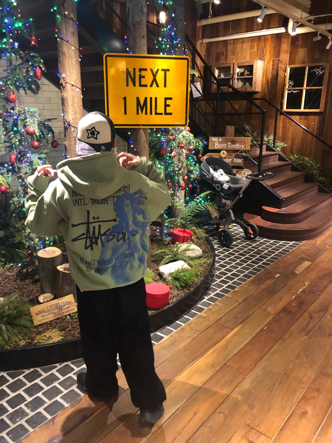 스투시 말차 후드집업 상품이미지1