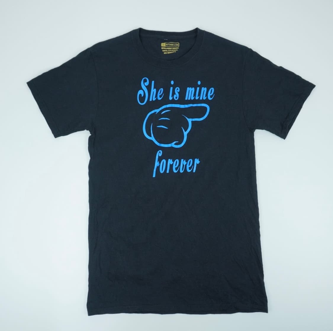 MJT 키치 핑거 프린팅 스트리트 반팔 티셔츠 (Navy)⁠ | 상태좋음 상품이미지1