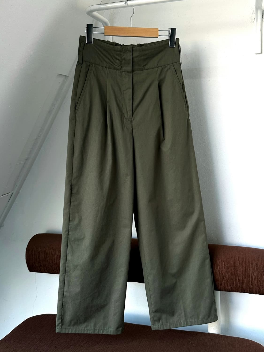 Wide design cotton poly pants 상품이미지2