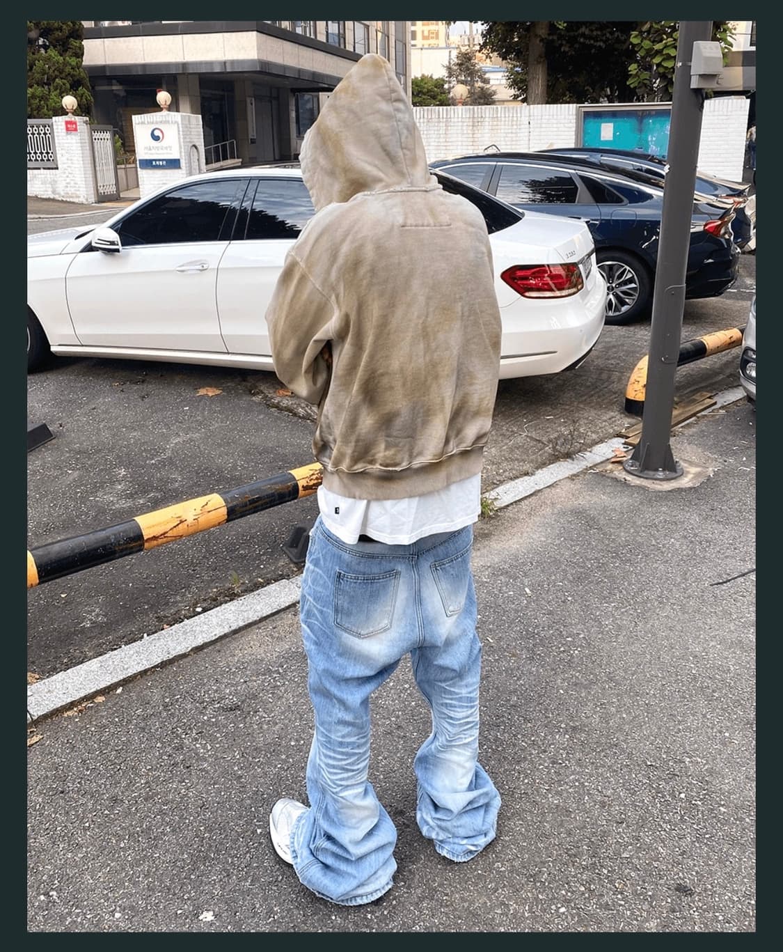 [1] 언더마이카 와이드 플레어 연청 진 상품이미지2