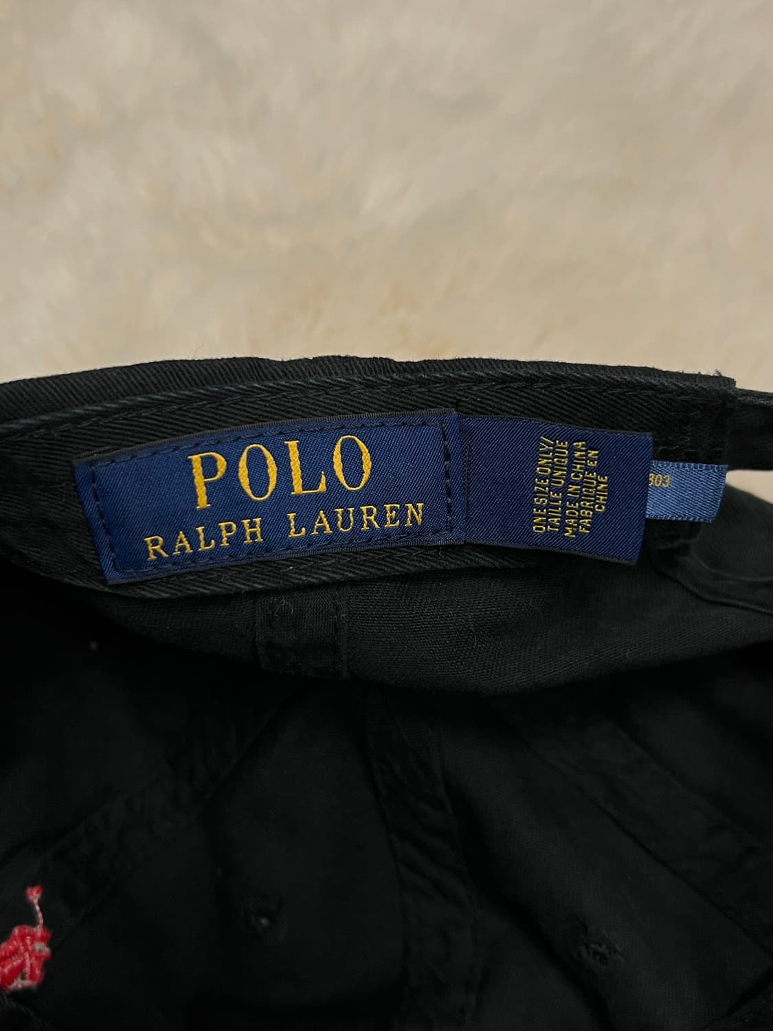 폴로 랄프로렌 볼캡 블랙 상품이미지3