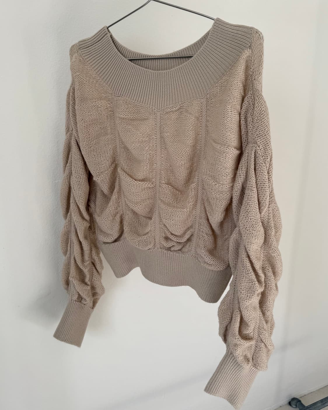 빈티지 셔링 니트 상품이미지5