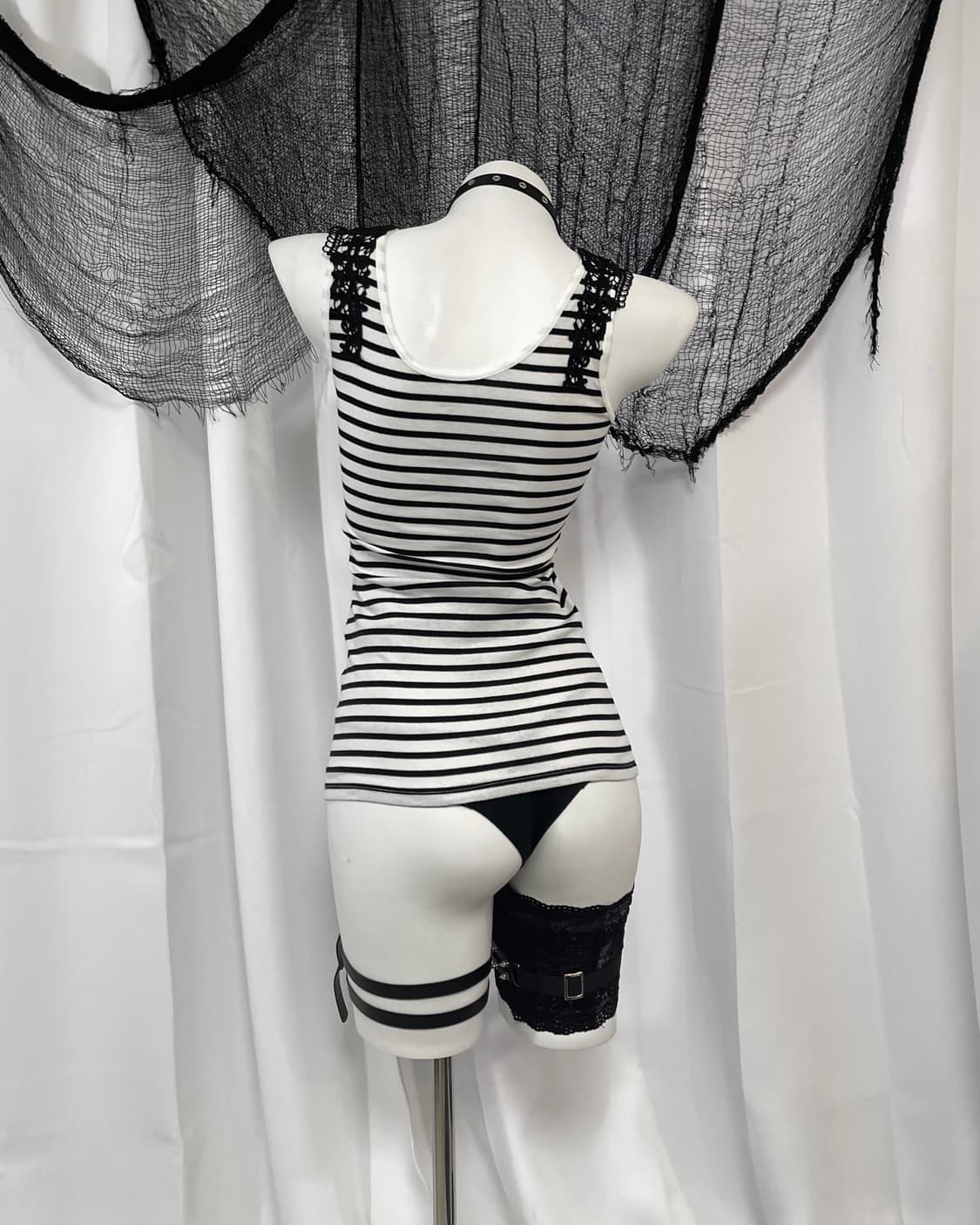 lace stripe sleeveless 상품이미지4