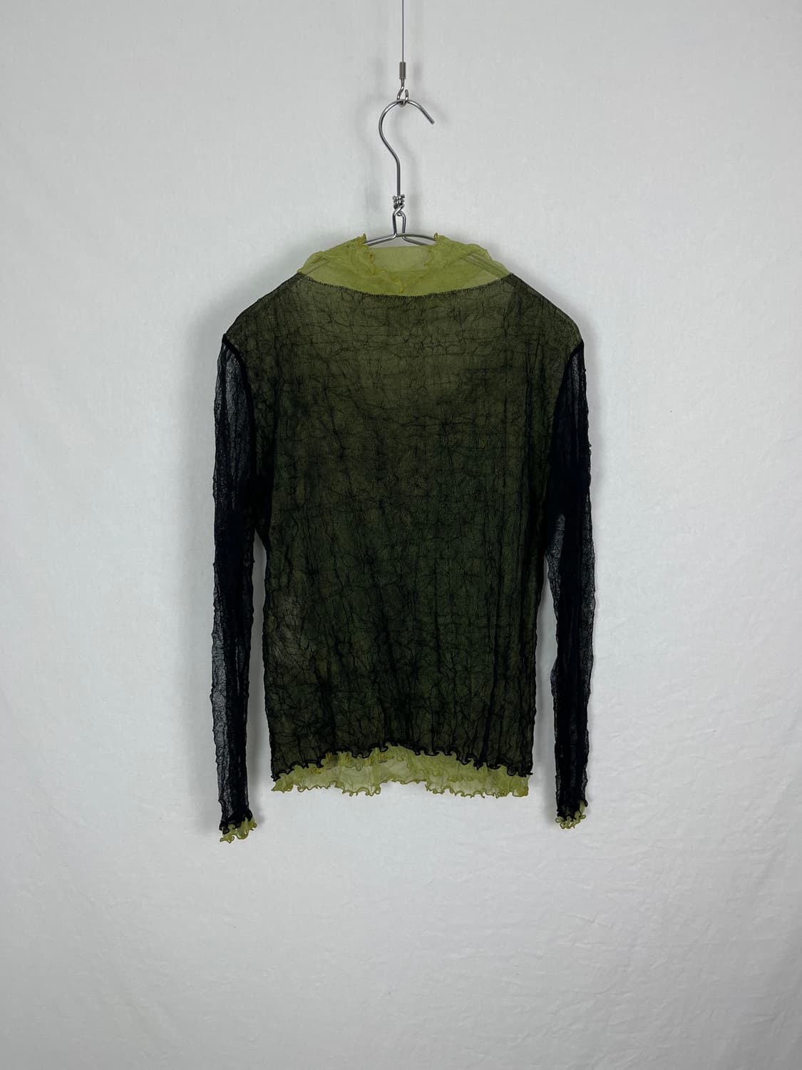 Vintage (Japan made) 애스닉 패턴 시스루 상품이미지8