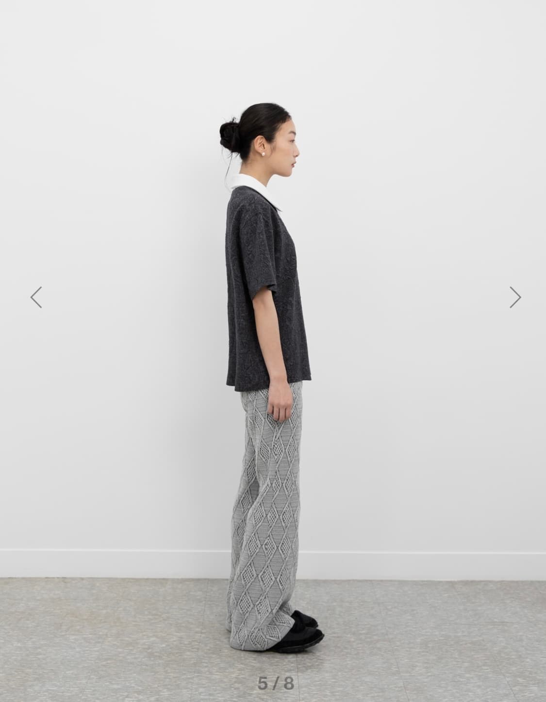 999humanity 자카드 부츠컷 팬츠 상품이미지2