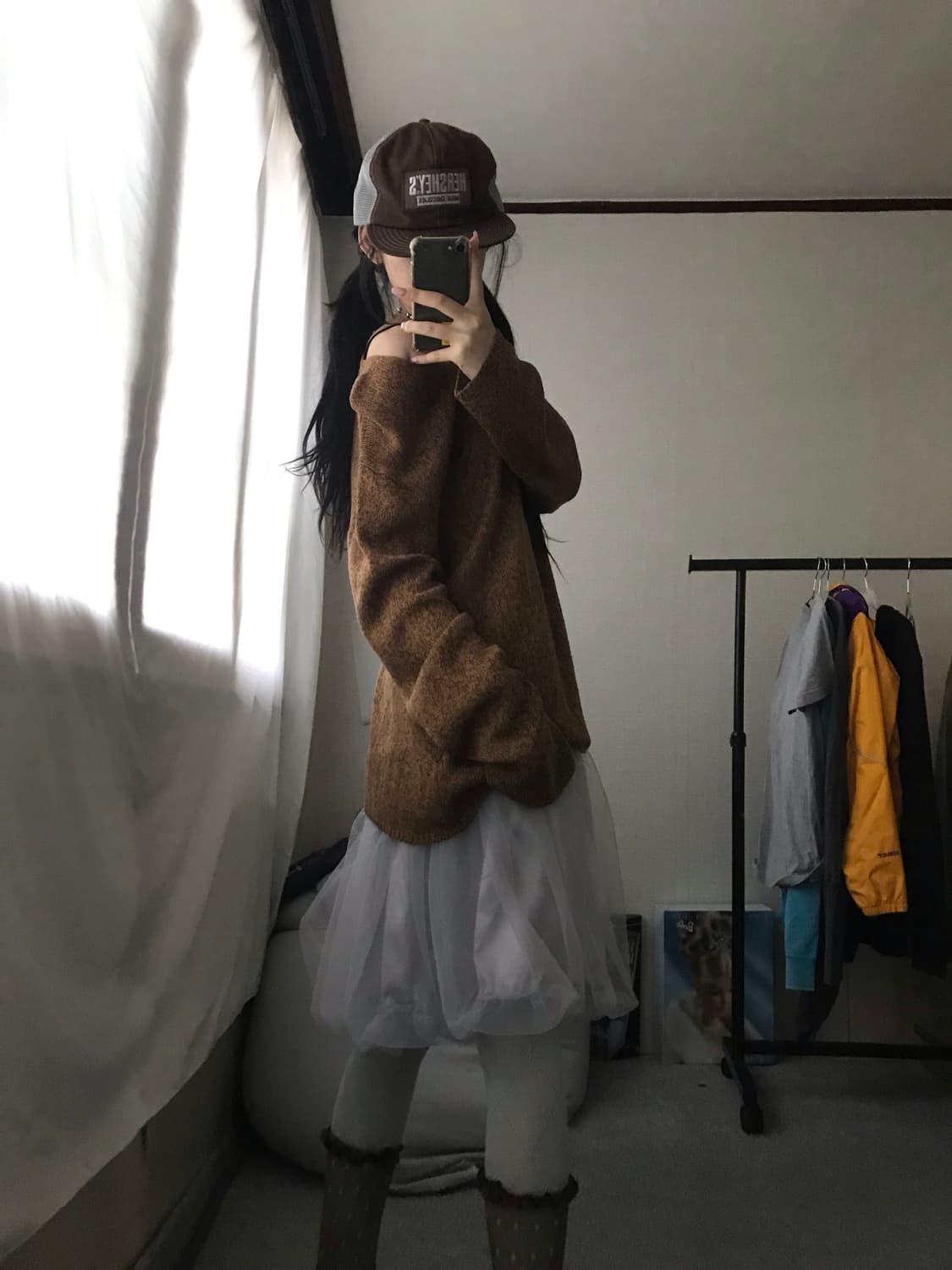 아르마니 브라운 루즈핏 니트 상품이미지3