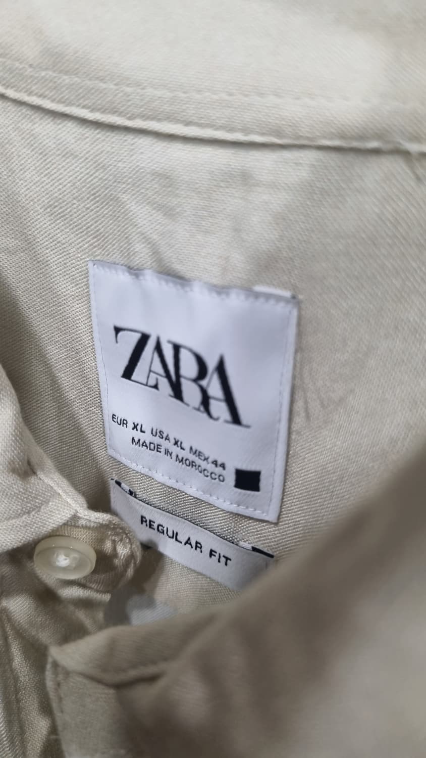 ZARA 레귤러핏 남성 반팔셔츠 XL(가단55) 상태9/10 상품이미지2