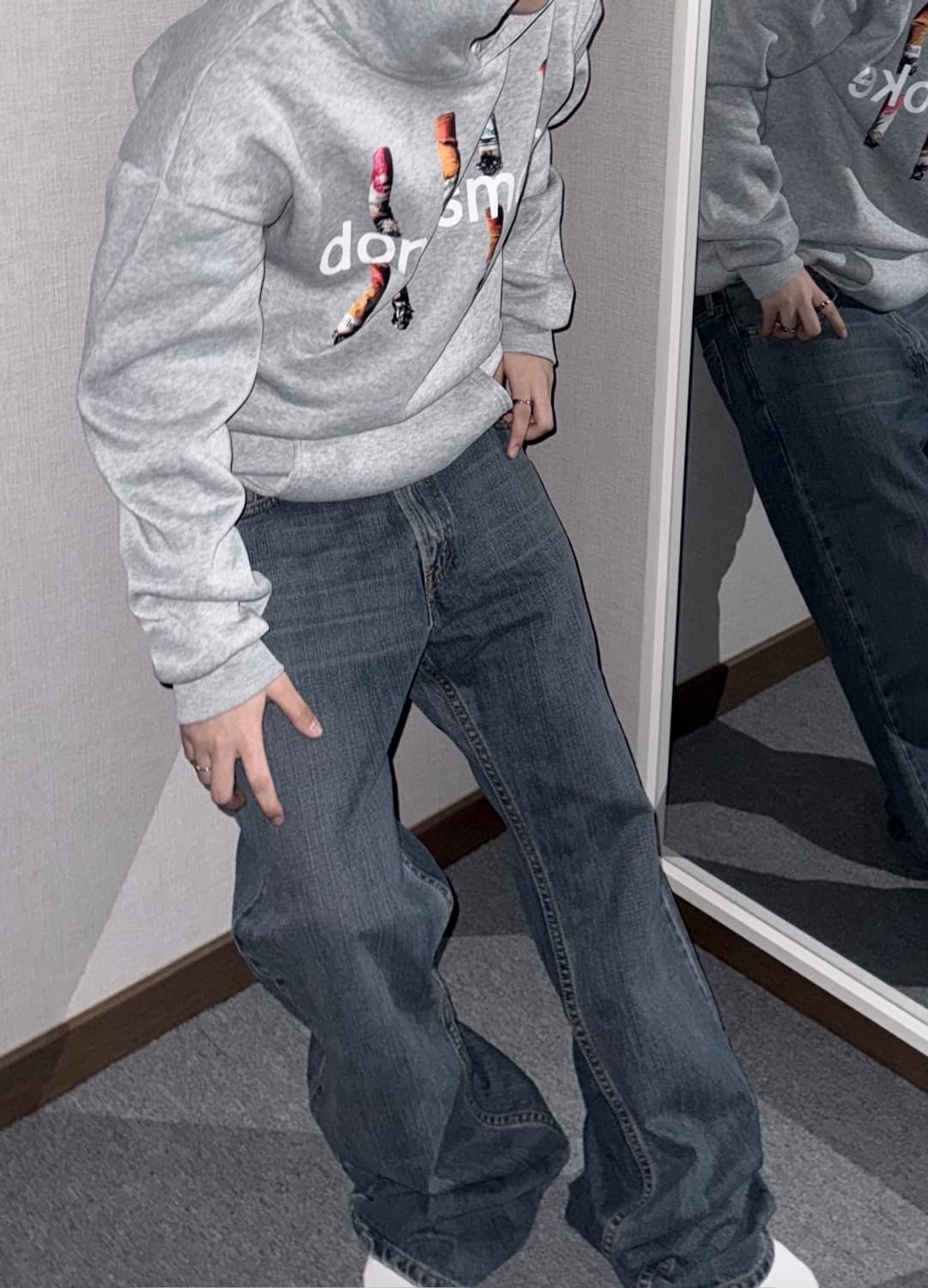Don’t smoke hoodie 후드티 gray  상품이미지2